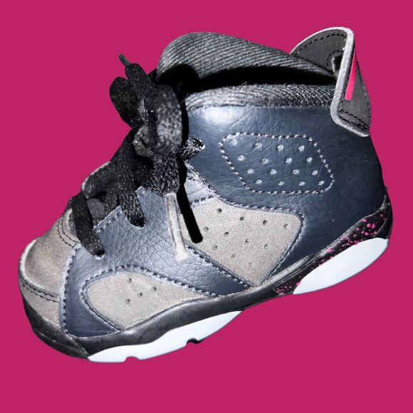 Infant Girls Nike Air Jordan Vi 6 Hyper Pink Retro 2016 543389-008 Size 6C - Picture 7 of 7